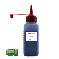 Nachfüll Toner +Chip Blau für Samsung CLP-415...